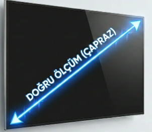 Televizyon Boyutu Nasıl Ölçülür? Metre ile İnç/Ekran Hesaplama Rehberi