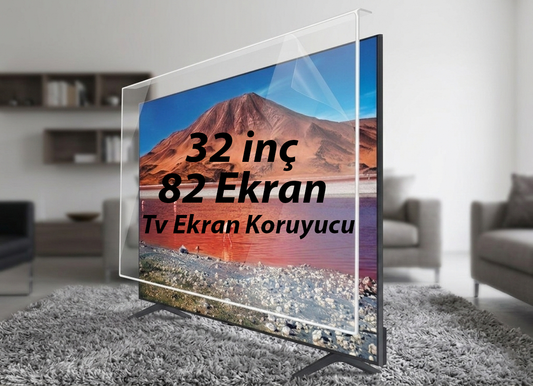 32 İnç 82 Ekran TV Ekran Koruyucu - Flat & Curved Darbe Emici Kırılmaz Zırh Panel